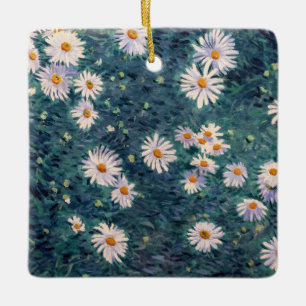 Gustave Caillebotte - Bed of Daisies, Detail Keramisch Ornament