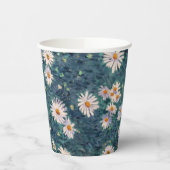 Gustave Caillebotte - Bed of Daisies, Detail Papieren Bekers (Links)