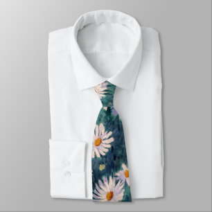 Gustave Caillebotte - Bed of Daisies, Detail Stropdas