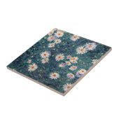 Gustave Caillebotte - Bed of Daisies, Detail Tegeltje (Zijkant)