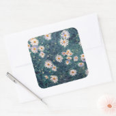 Gustave Caillebotte - Bed of Daisies, Detail Vierkante Sticker (Envelop)