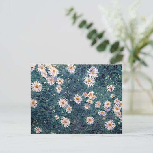 Gustave Caillebotte - Bloembed van Madeliefjes, De Briefkaart (Staand voorkant)