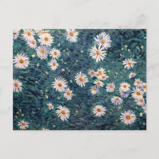 Gustave Caillebotte - Bloembed van Madeliefjes, De Briefkaart (Voorkant)