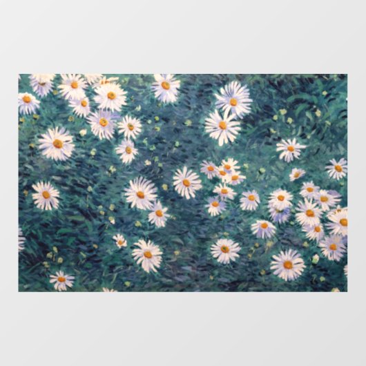 Gustave Caillebotte - Bloembed van Madeliefjes, De Raamsticker (Vel)