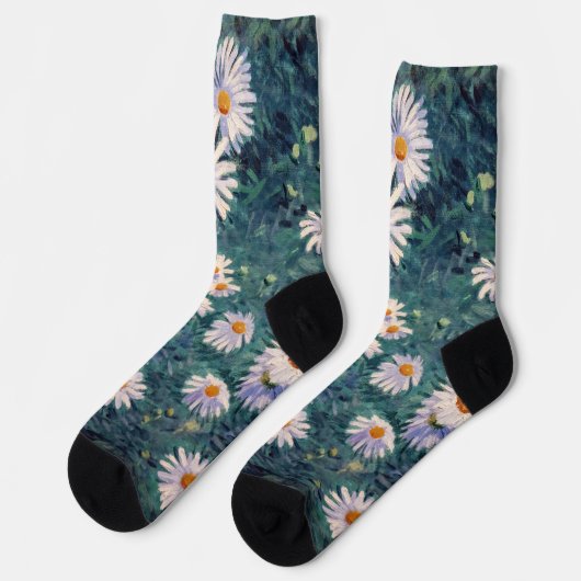 Gustave Caillebotte - Bloembed van Madeliefjes, De Sokken (Links)