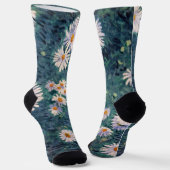 Gustave Caillebotte - Bloembed van Madeliefjes, De Sokken (Gebogen)