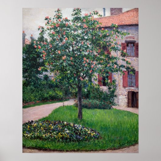 Gustave Caillebotte - Bomen in Bloei Poster (Voorkant)