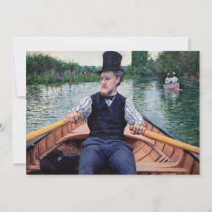 Gustave Caillebotte - Bootpartij Bedankkaart