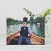 Gustave Caillebotte - Bootpartij Bedankkaart (Staand voorkant)