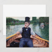 Gustave Caillebotte - Bootpartij Bedankkaart (Voorkant / Achterkant)