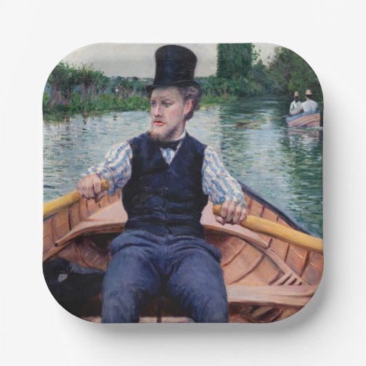Gustave Caillebotte - Bootpartij Papieren Bordje (Voorkant)