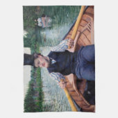 Gustave Caillebotte - Bootpartij Theedoek (Verticaal)