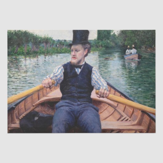 Gustave Caillebotte - Bootpartij Tissuepapier (Voorkant)