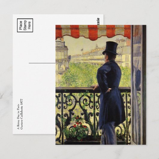 Gustave Caillebotte Briefkaart (Voorkant / Achterkant)