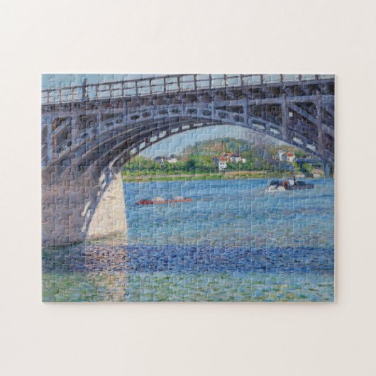 Gustave Caillebotte - Brug bij Argenteuil & Seine Legpuzzel (Horizontaal)