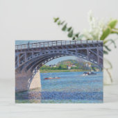 Gustave Caillebotte - Brug in Argenteuil en Seine Bedankkaart (Staand voorkant)