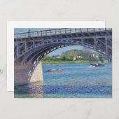 Gustave Caillebotte - Brug in Argenteuil en Seine Bedankkaart (Voorkant / Achterkant)