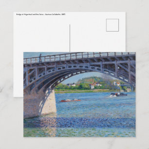Gustave Caillebotte - Brug in Argenteuil en Seine Briefkaart