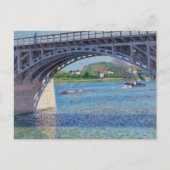 Gustave Caillebotte - Brug in Argenteuil en Seine Briefkaart (Voorkant)