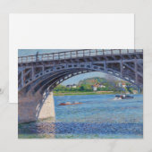 Gustave Caillebotte - Brug in Argenteuil en Seine Kaart (Voorkant / Achterkant)