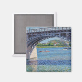 Gustave Caillebotte - Brug in Argenteuil en Seine Magneet (Voorkant / Achterkant)