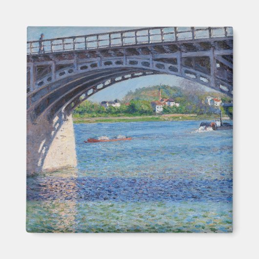 Gustave Caillebotte - Brug in Argenteuil en Seine Magneet (Voorkant)