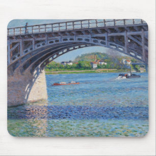 Gustave Caillebotte - Brug in Argenteuil en Seine Muismat