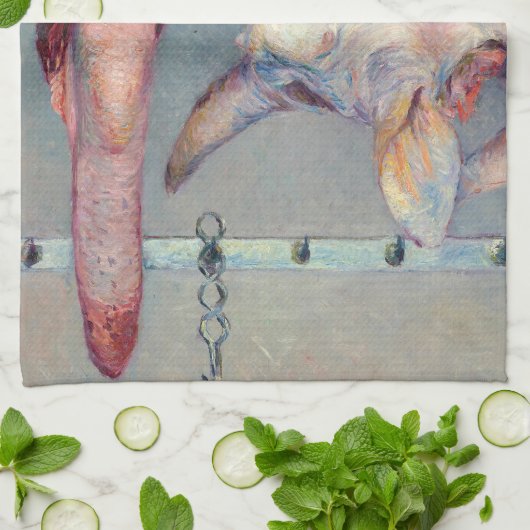 Gustave Caillebotte - Calf's Head en Ox Tongue Theedoek (Gevouwen)