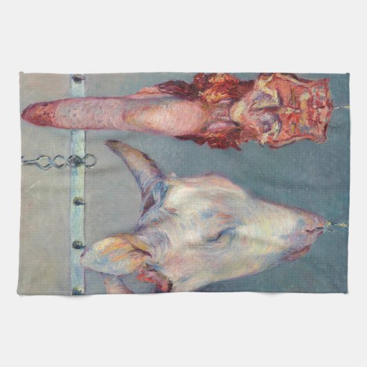 Gustave Caillebotte - Calf's Head en Ox Tongue Theedoek (Horizontaal)