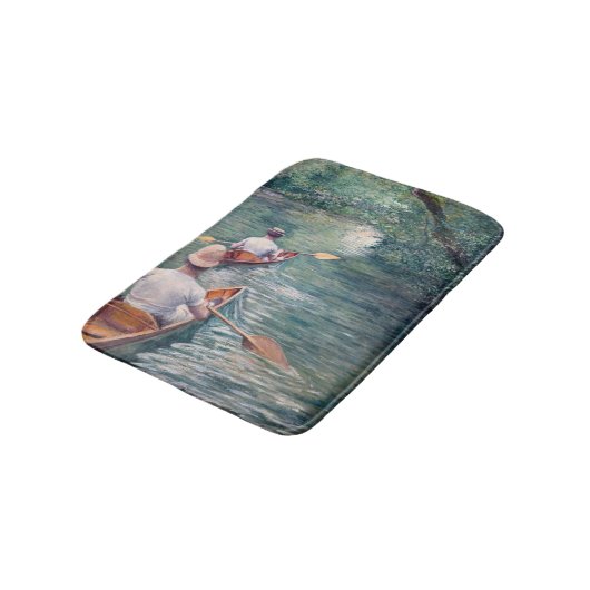 Gustave Caillebotte - Canoes on the Yerres Badmat (Gekanteld)