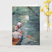 Gustave Caillebotte - Canoes on the Yerres Kaart (Gele Bloem)