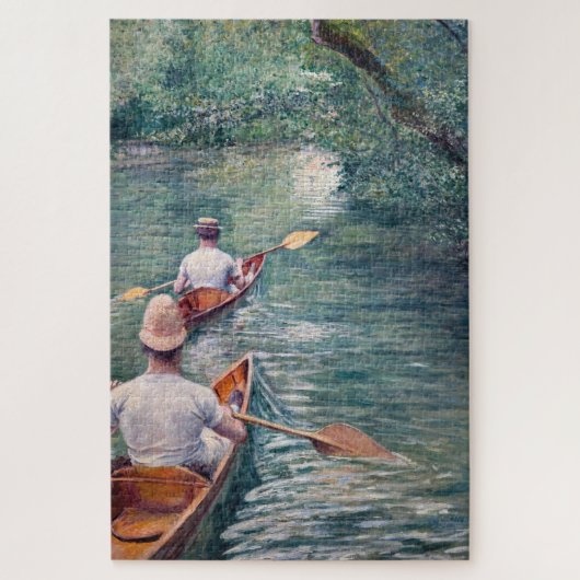 Gustave Caillebotte - Canoes on the Yerres Legpuzzel (Verticaal)