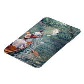 Gustave Caillebotte - Canoes on the Yerres Magneet (Linkerzijde)