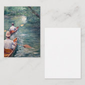 Gustave Caillebotte - Canoes on the Yerres Notitiekaartje (Voorkant / Achterkant)