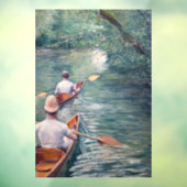 Gustave Caillebotte - Canoes on the Yerres Raamsticker (Vel 3)