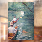 Gustave Caillebotte - Canoes on the Yerres Raamsticker (Vel 2)
