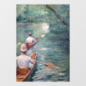 Gustave Caillebotte - Canoes on the Yerres Raamsticker (Vel)