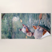 Gustave Caillebotte - Canoes on the Yerres Strandlaken (Voorkant)