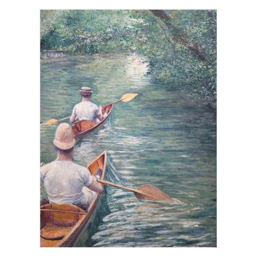 Gustave Caillebotte - Canoes on the Yerres Tafelkleed (Voorkant)