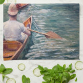 Gustave Caillebotte - Canoes on the Yerres Theedoek (Gevouwen)