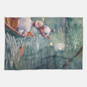 Gustave Caillebotte - Canoes on the Yerres Theedoek (Horizontaal)