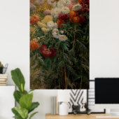 Gustave Caillebotte Chrysanthemums Poster (Thuiskantoor)