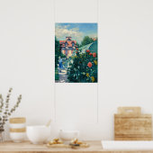 Gustave Caillebotte - Dahlias, Garden Poster (Keuken)