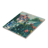 Gustave Caillebotte - Dahlias, Garden Tegeltje (Zijkant)