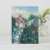 Gustave Caillebotte - Dahlias, tuin bij Gen.. Kaart (Staand voorkant)