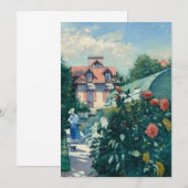 Gustave Caillebotte - Dahlias, tuin bij Gen.. Kaart (Voorkant / Achterkant)