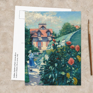 Gustave Caillebotte - Dahlias, Tuin Briefkaart