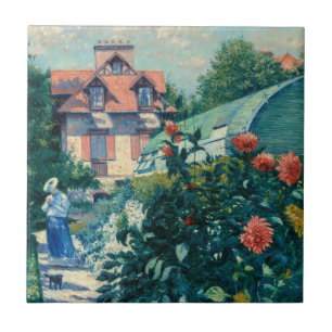 Gustave Caillebotte - Dahlias, Tuin Tegeltje
