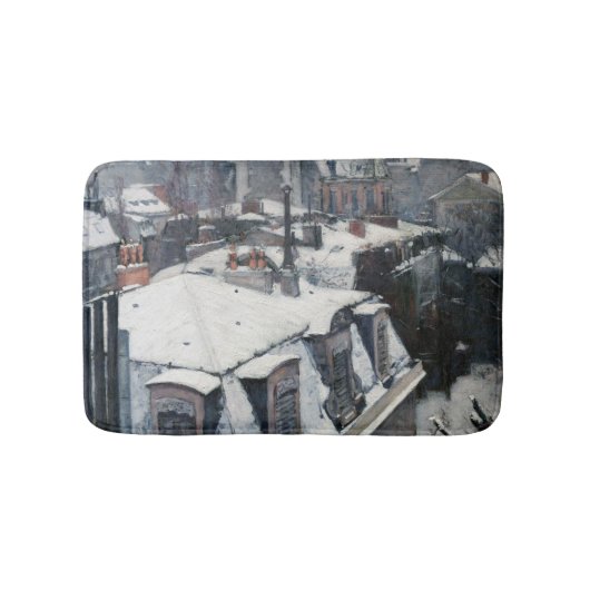 Gustave Caillebotte - Daken in de Sneeuw Badmat (Voorkant)