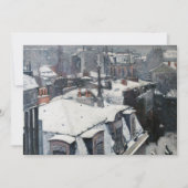 Gustave Caillebotte - Daken in de sneeuw Bedankkaart (Voorkant)